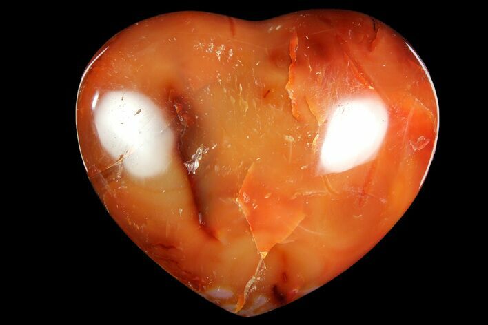 Colorful Carnelian Agate Heart #167344
